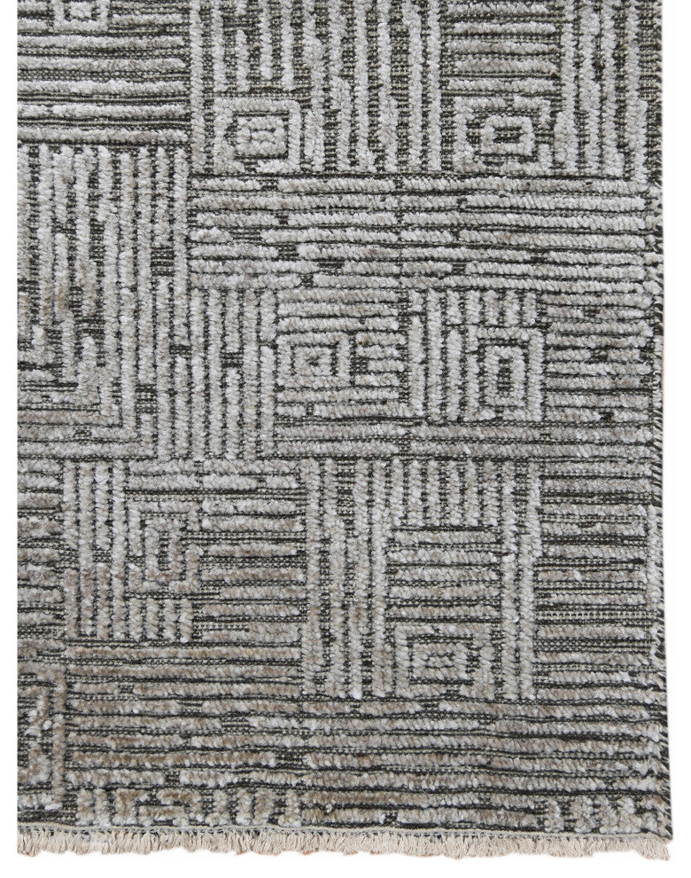 Amer Rugs Quartz Desoto QUA-4 Smoke Hand-knotted - 8' X 10' Rectangle Area Rug