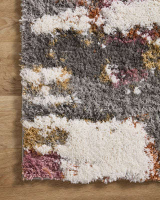 Loloi Levitt Shag Grey / Multi 5'-3" x 7'-6" Area Rug