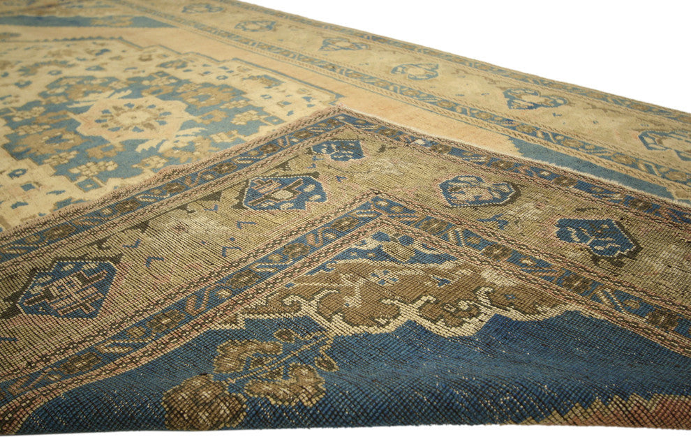 Vintage Turkish Oushak Rug, 05'04 X 09'07