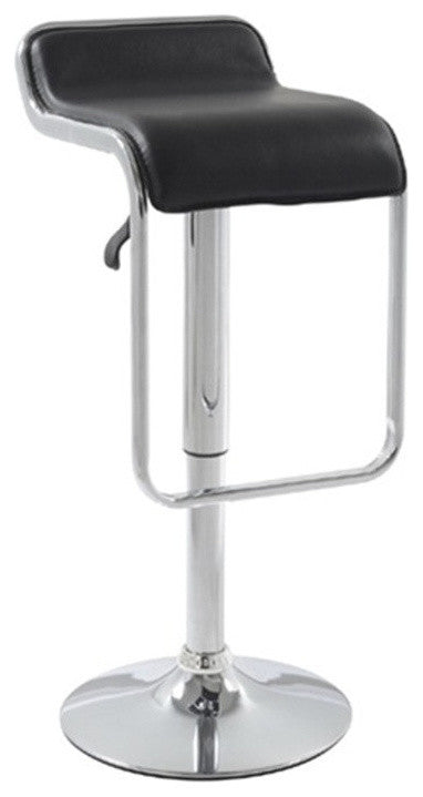 Modern Classics Flat Bar Stool Chair, Black
