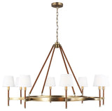 Katie Large Chandelier, Time Worn Brass