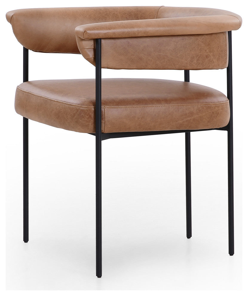 Carrie Dining Chair-Chaps Saddle