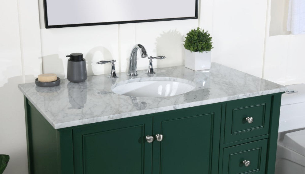 Matilda 42" Single Bathroom Vanity, Green