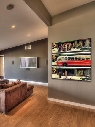 "Madison Avenue Coach" Painting Print on Wrapped Canvas