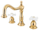 Two Handle 8" to 14" Widespread Lavatory Faucet with Brass Pop-up KS1972PX