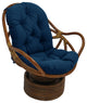 48"X24" Solid Outdoor Spun Polyester Swivel Rocker Cushion, Azul