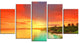 "Beautiful Coastline in Philippines" Seascape Art Canvas, 5 Panels, 60"x32"