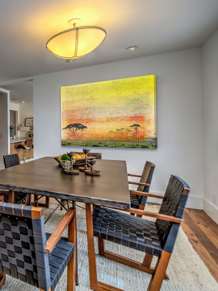 "Orange Plains" Print on Canvas, 36"x24"