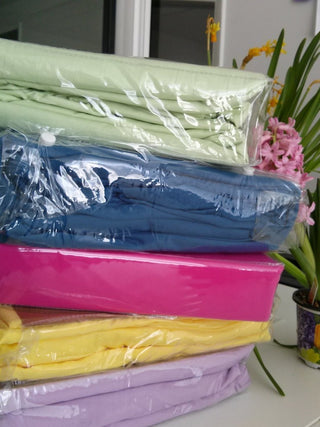 Tache Solid Rose Neon Pink Bed Sheet Set, King