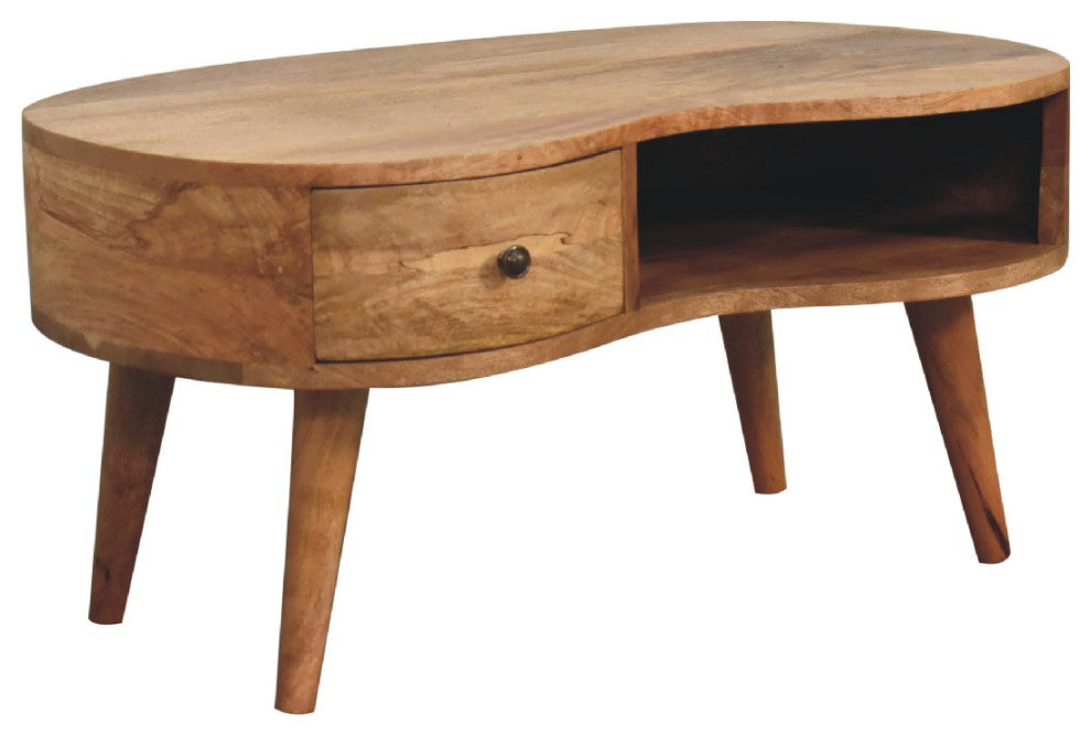 Oak-ish Wave Coffee Table