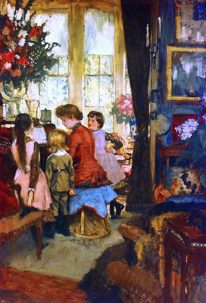 James Tissot Kathleen Newton at the Piano Wall Decal