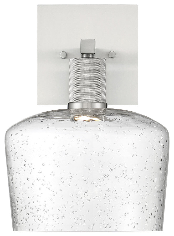 Access Port Nine 1-Light Chardonnay LED Wall Sconce Brushed Steel
