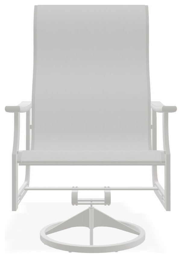 St. Catherine Sling Outdoor Supreme Swivel Rocker, White/Snow