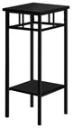 Accent Table Side End Plant Stand Square Living Room Bedroom Metal Black