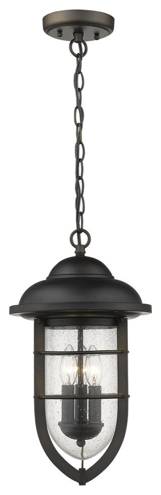 Dylan 3-Light Oil-Rubbed Bronze Hanging Lantern