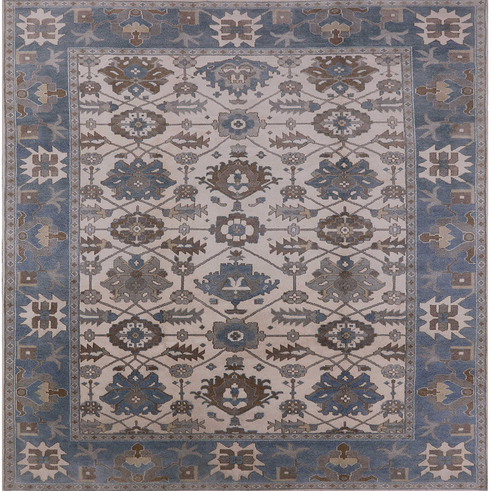 Ahgly Company Indoor Square Mid-Century Modern Area Rugs, 7' Square