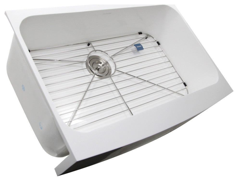 Nantucket Sinks Retrofit Glacierstone EZApron Kitchen Sink, Ns-Gseza32s