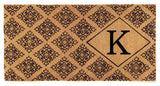 Regency Monogram Doormat, 3'x6'x1.5", K