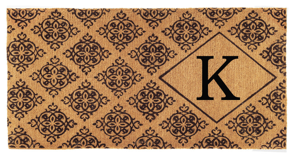 Regency Monogram Doormat, 3'x6'x1.5", K