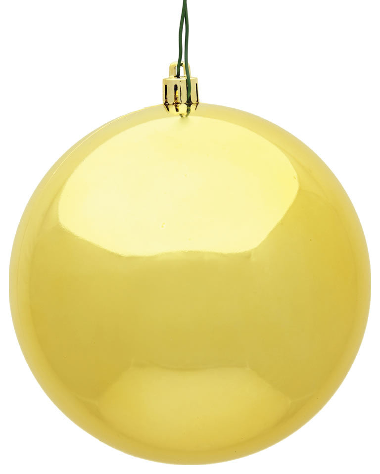 Vickerman N590737Dsv 2.75" Honey Gold Shiny Ball Ornament, 12 Per Bag