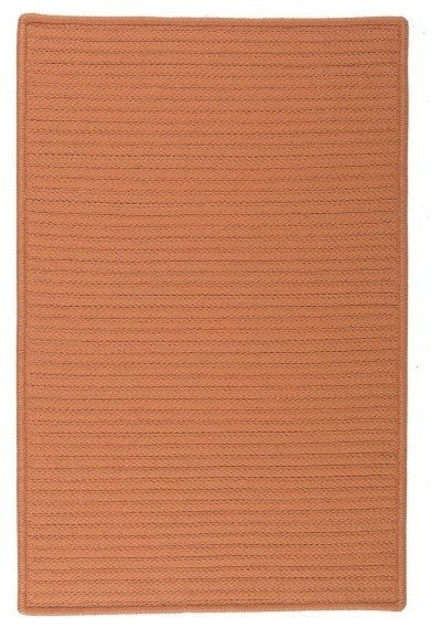 Simply Home Solid H073 Rust Indoor/Outdoor Area Rug, Rectangular 2'x6'
