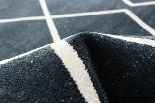 Aqua Kenza Area Rug, Blue, 6'x9'