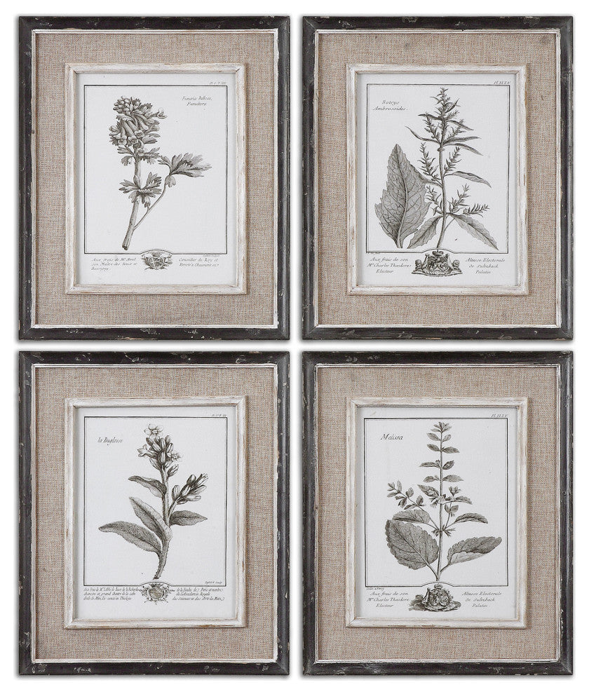 Casual Grey Study Framed Prints, Set of 4