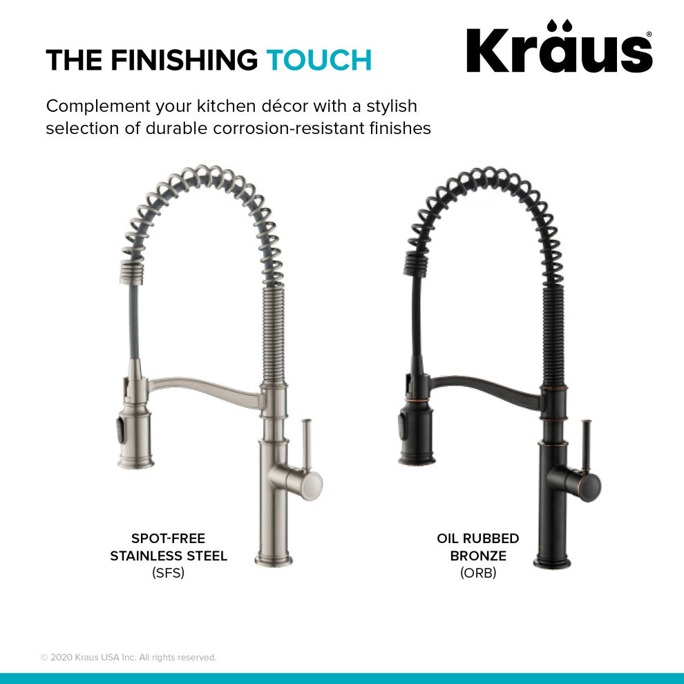 Sellette Commercial Style Pull-Down Kitchen Faucet ORB