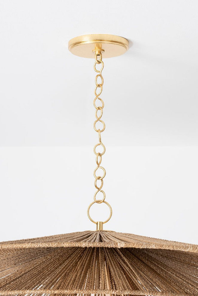 Levan Pendant, Vintage Gold Leaf
