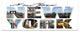 New York City Graphic Montage, Cityscape Canvas Art Print, 83"x32", 7 Panels