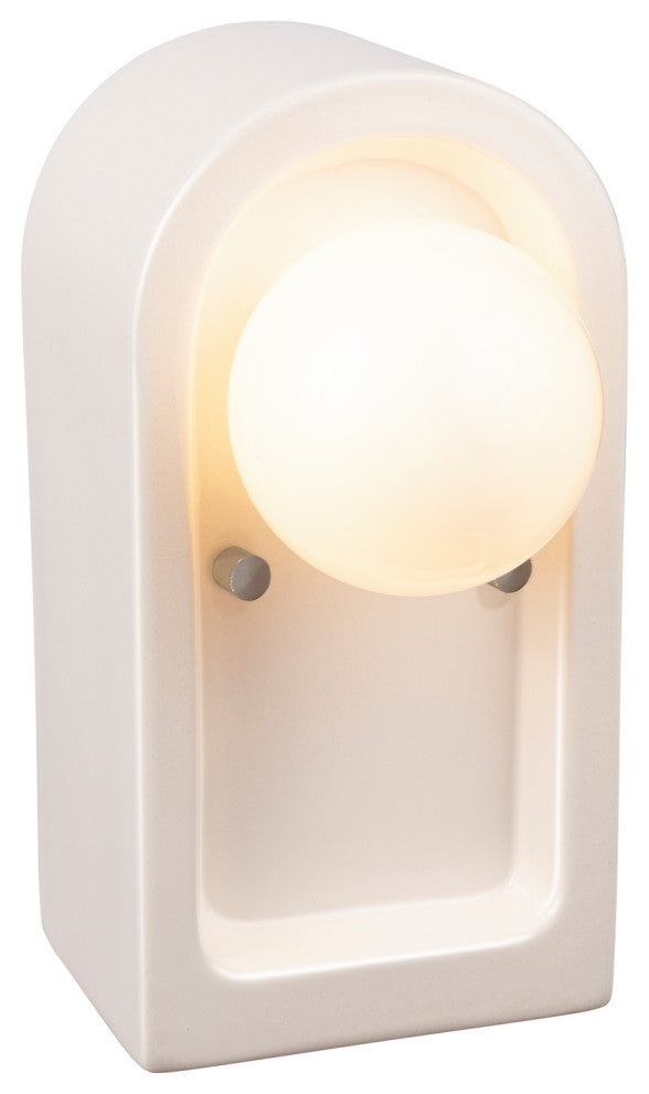 Arcade Wall Sconce, Gloss White