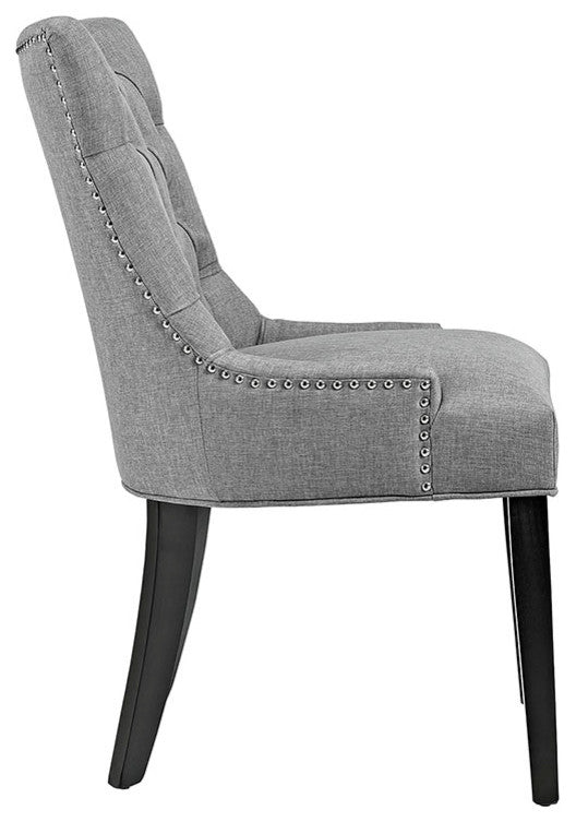 Modern Light Gray Regent Fabric Dining Chair