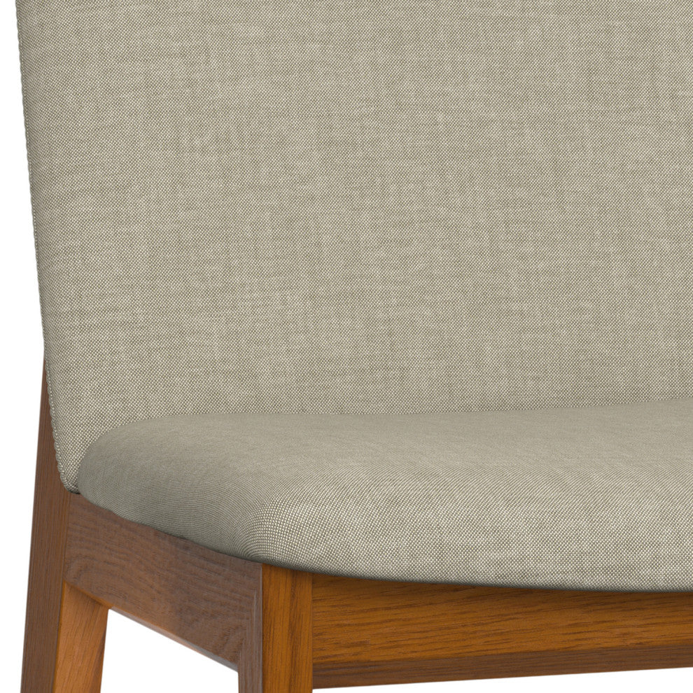 Selena Dining Chair (Set of 2) in Natural Linen Look Fabric