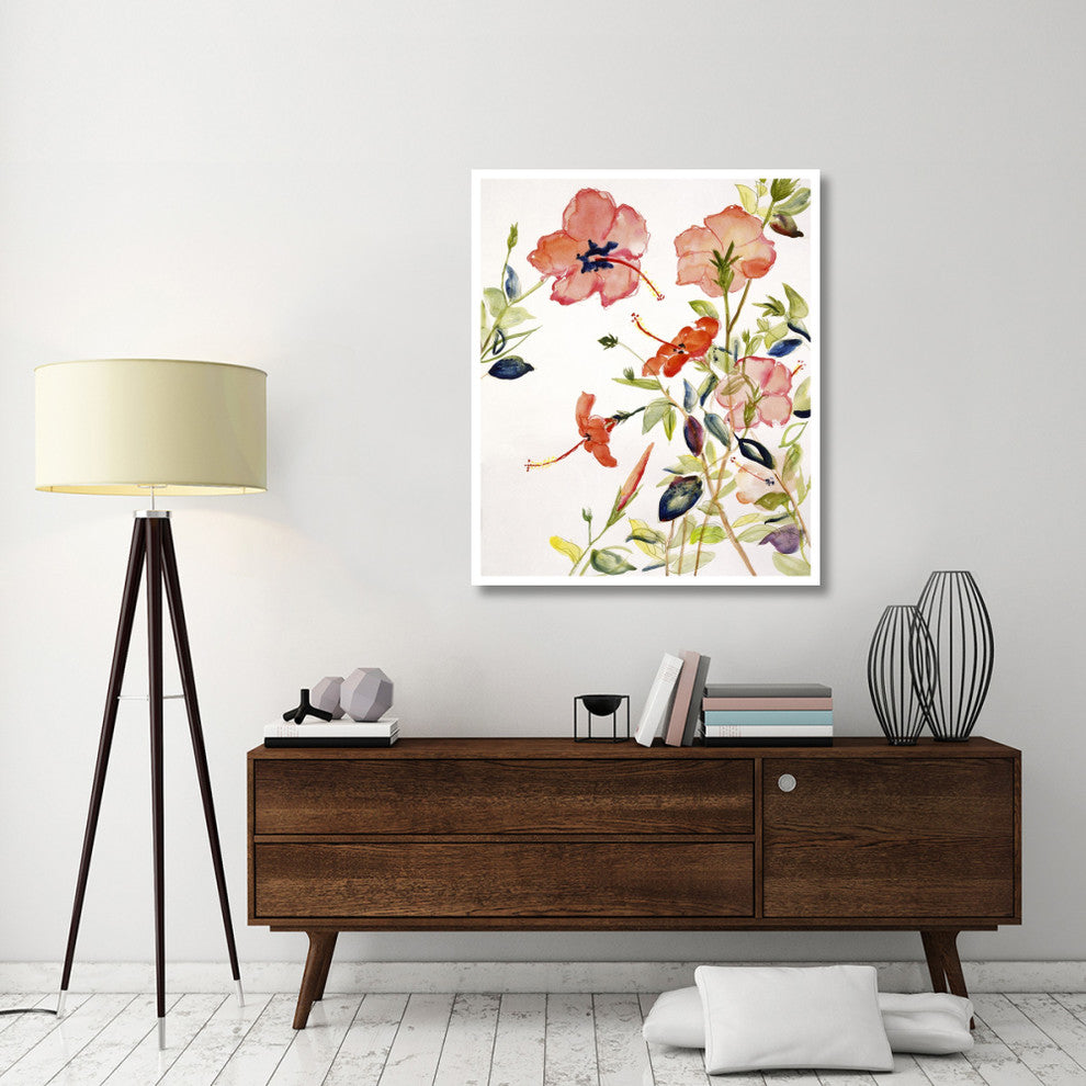 "Hibiscus Flowerpiece" Digital Paper Print by Sir Roy Calne, 39"x46"