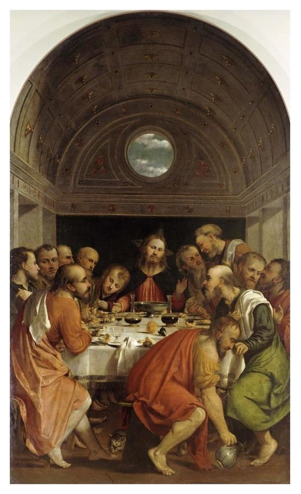 "Last Supper" Digital Paper Print by Romanino, 26"x42"