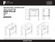 Oakville Bath Vanity, Ceramic Sink, White Matte, 30 Inch, Satin Brass Hardware