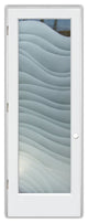 Interior Prehung Door or Interior Slab Door - Dreamy Waves - Primed - 28" x...