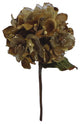 Vickerman O146708 29" Gold Velvet Hydrangea Artificial Christmas Pick