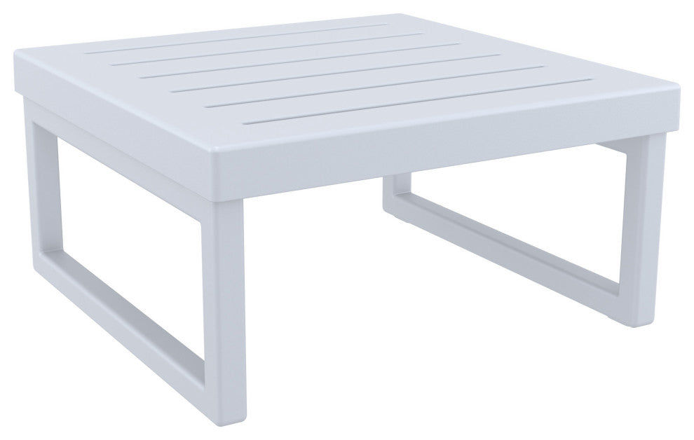 Mykonos Square Coffee Table Silver