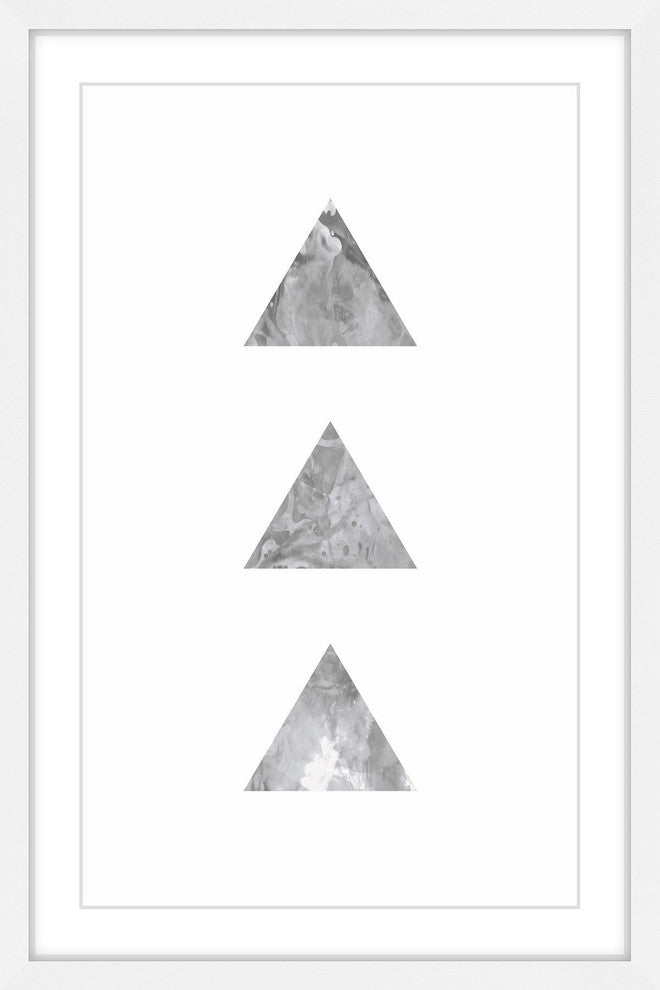 Marmont Hill, "Tri" by Bryon White Framed Painting Print, 30x45