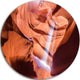 Light To Antelope Canyon, Landscape Photo Round Wall Art, 38"