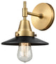 Innovations 447-1W-BB-M6-BK-LED Caden 1 Light 9" Sconce, Brushed Brass