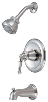 Del Mar Single Handle Tub and Shower Trim Set, Brushed Nickel