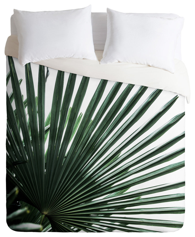 Mareike Boehmer Palm Leaves 13 Duvet Cover Set, Queen