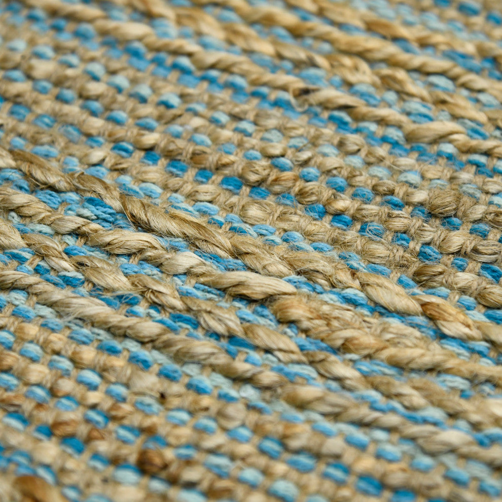 Naturals Sinclair Area Rug, Blue, 8' x 10', Striped