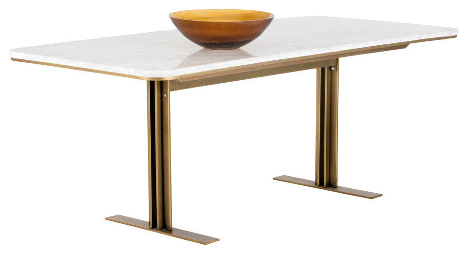 Ambrosia Dining Table, Marble, 79"