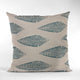 Plutus Blue Large Leafs Floral Luxury Throw Pillow, 20"x26"