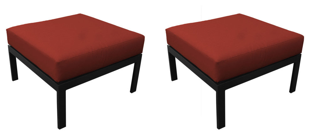 kathy ireland Madison Ave. Ottoman 2 Per Box, Cinnamon