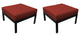 kathy ireland Madison Ave. Ottoman 2 Per Box, Cinnamon