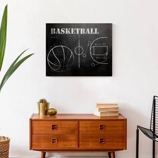 Basketball Plays 20x16 Canvas Wall Art
